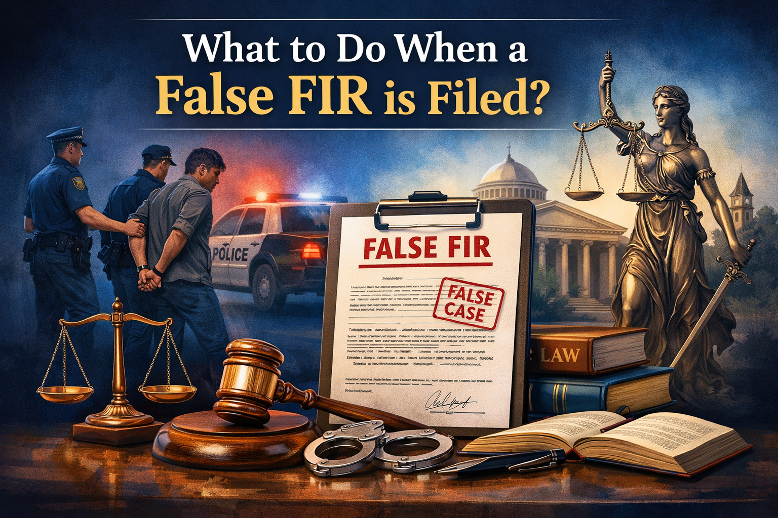 What to do when a false FIR is filed?