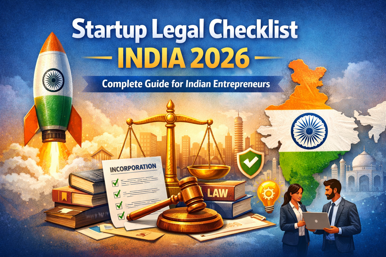 Startup Legal Checklist India (2026): Complete Guide to Legal Requirements, Compliance & Funding Readiness.